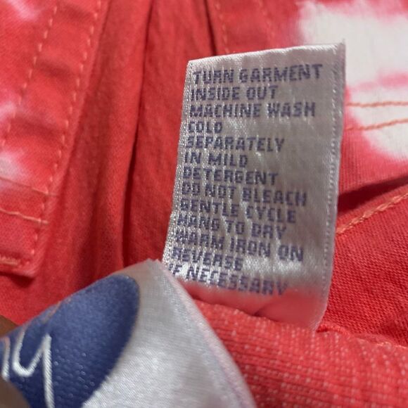 DG2 by Diane Gilman Tie-Dye stretch jeans Coral 16W - Picture 7 of 7